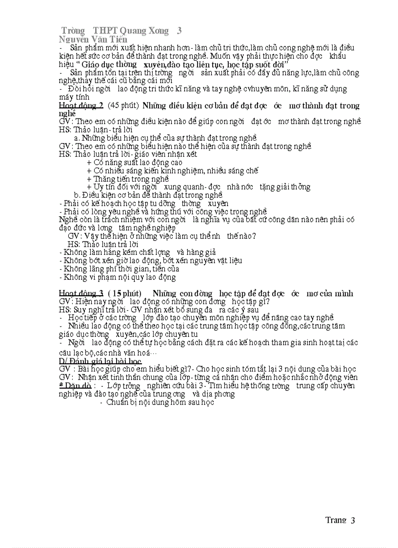 image for page Giao an huong nghiep12