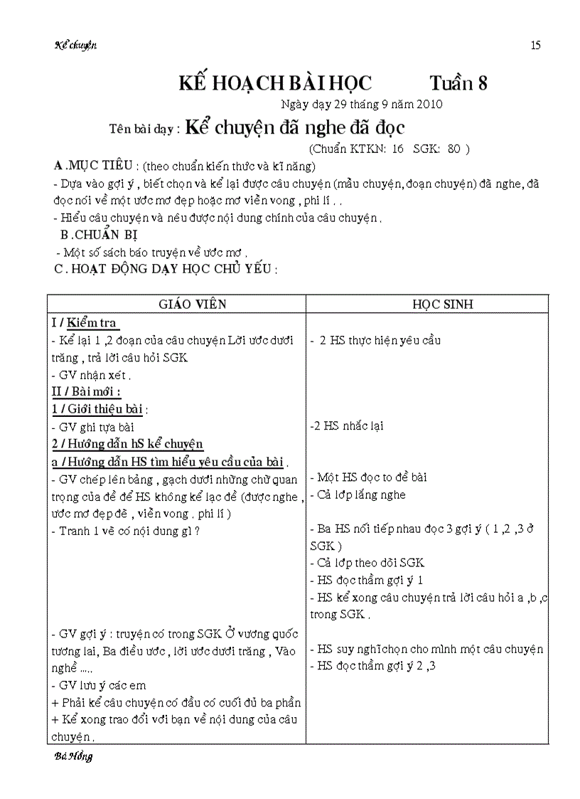 image for page Giáo án KC lớp 4