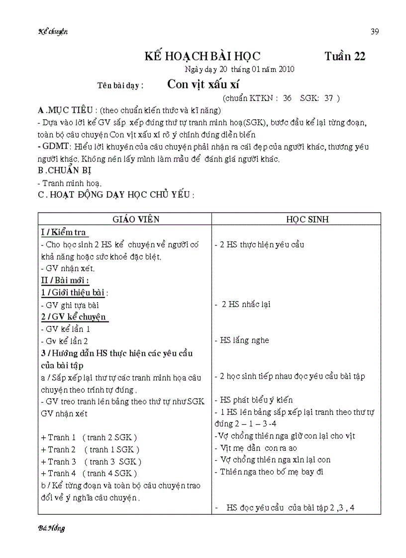 image for page Giáo án KC lớp 4