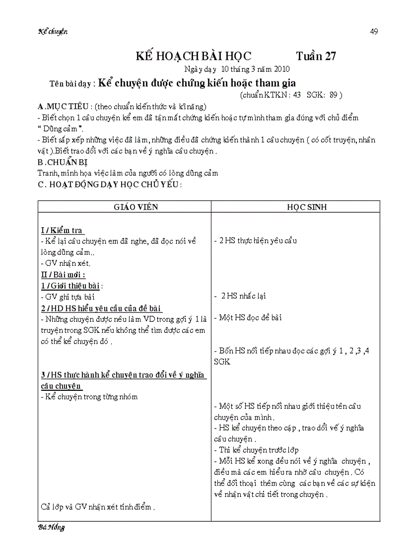 image for page Giáo án KC lớp 4