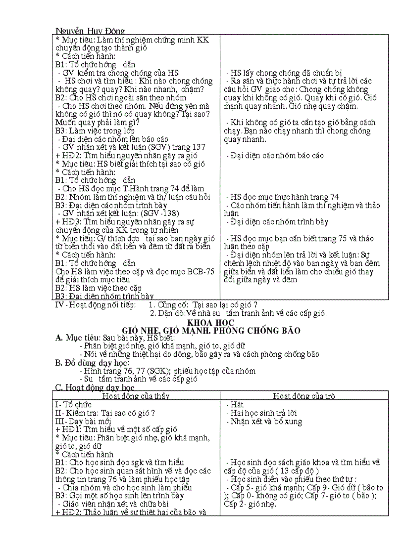 image for page Giáo án Khoa Học 4 kỳ 2