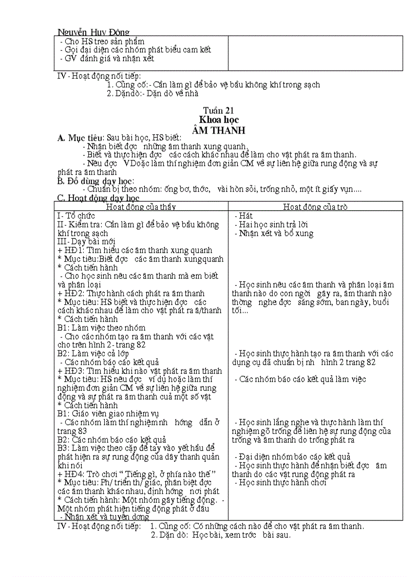 image for page Giáo án Khoa Học 4 kỳ 2