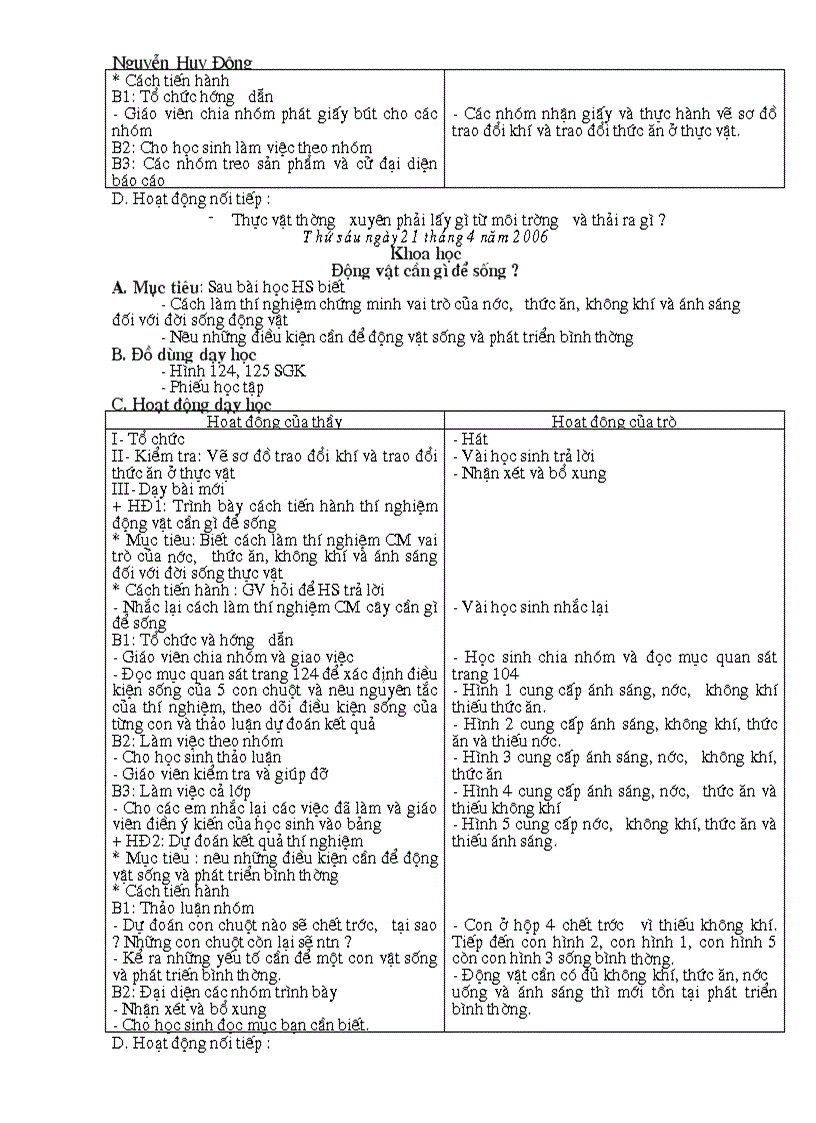 image for page Giáo án Khoa Học 4 kỳ 2