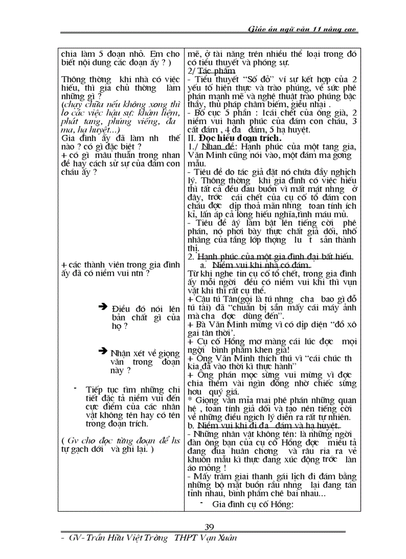 image for page Giáo án kì I Nâng cao lớp 11