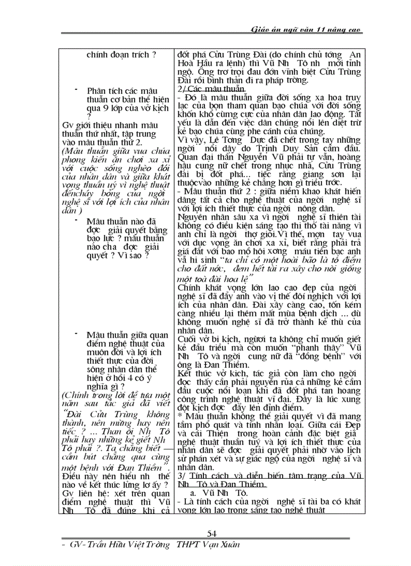 image for page Giáo án kì I Nâng cao lớp 11