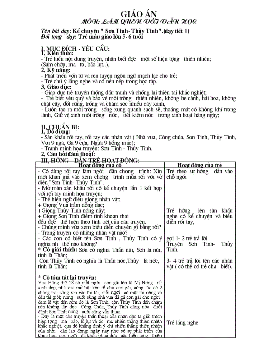 image for page Giáo án làm quen Văn học