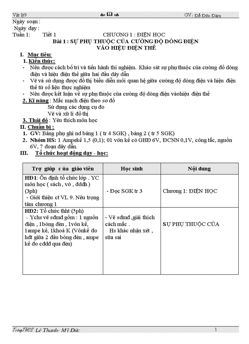 image for page Giao an li 9 2011 3 cot