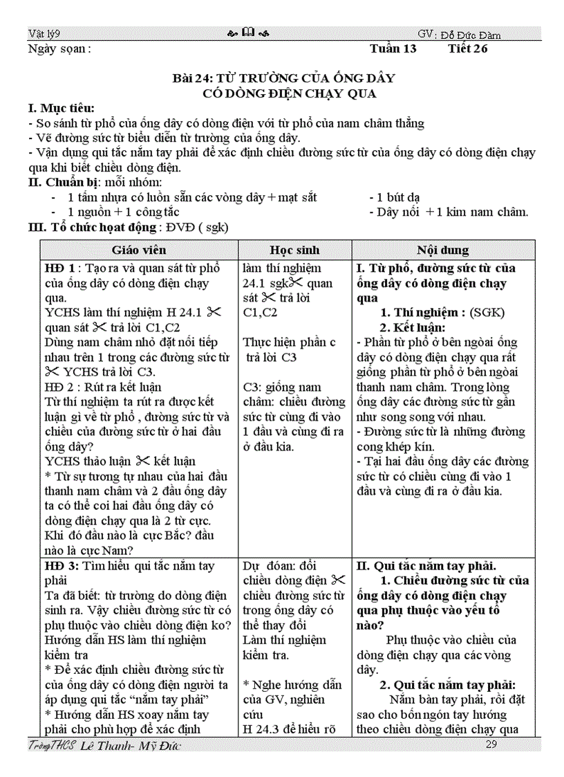 image for page Giao an li 9 2011 3 cot