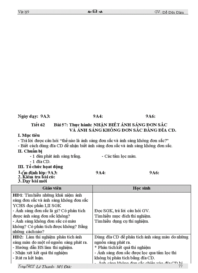 image for page Giao an li 9 2011 3 cot