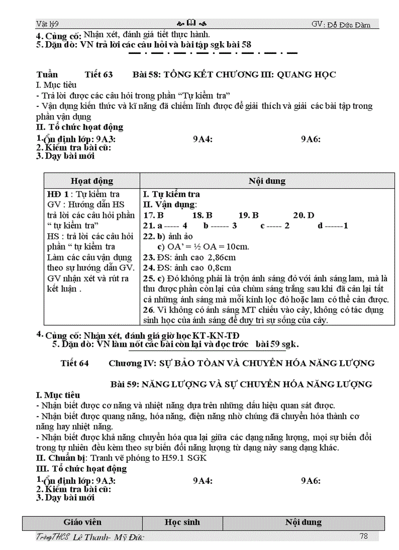 image for page Giao an li 9 2011 3 cot
