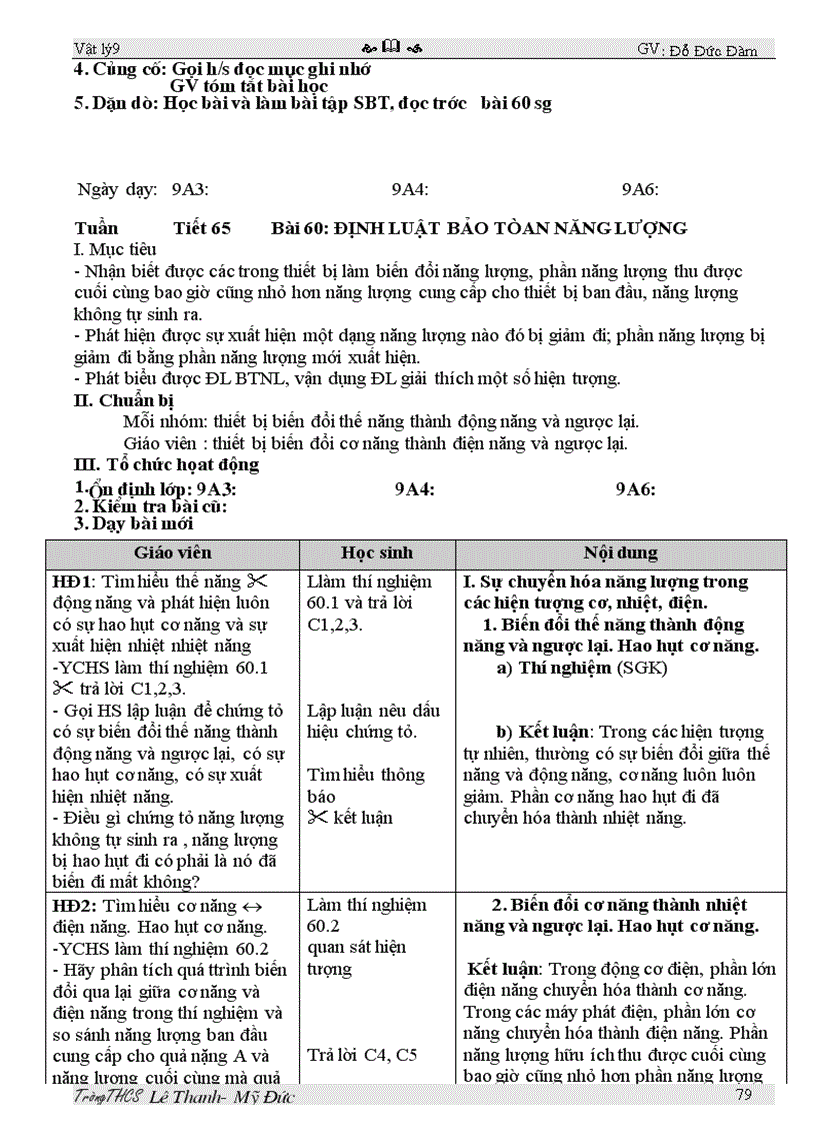 image for page Giao an li 9 2011 3 cot