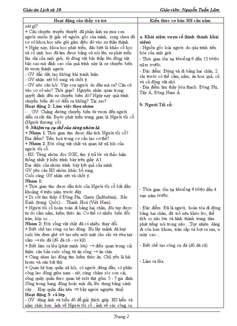 image for page Giáo án lịch sử 10 theo chuẩn kiến thức kỹ năng