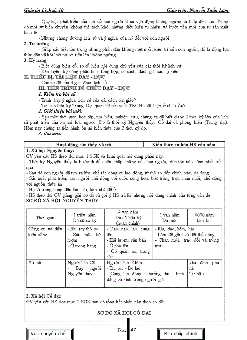 image for page Giáo án lịch sử 10 theo chuẩn kiến thức kỹ năng