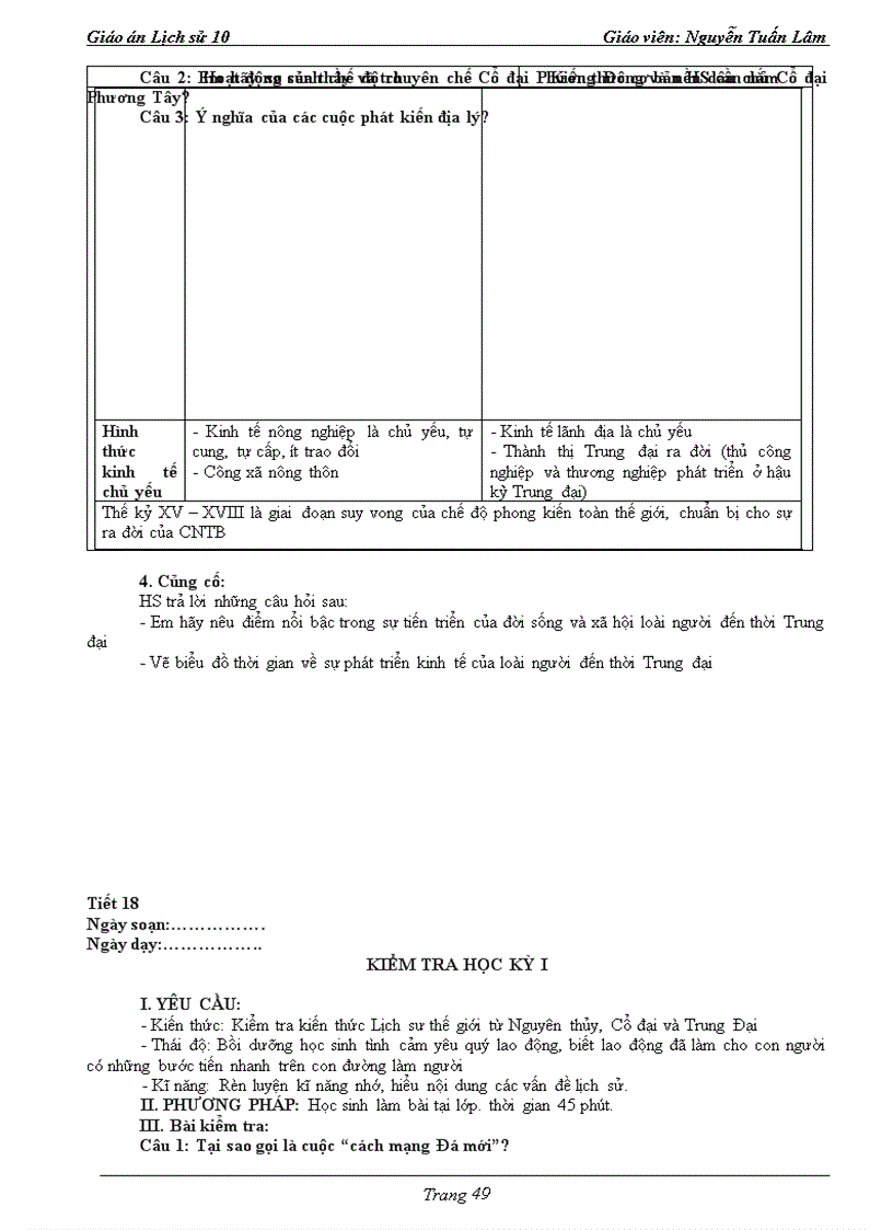 image for page Giáo án lịch sử 10 theo chuẩn kiến thức kỹ năng