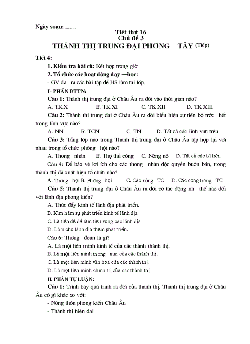image for page Giáo án lịch sử 10