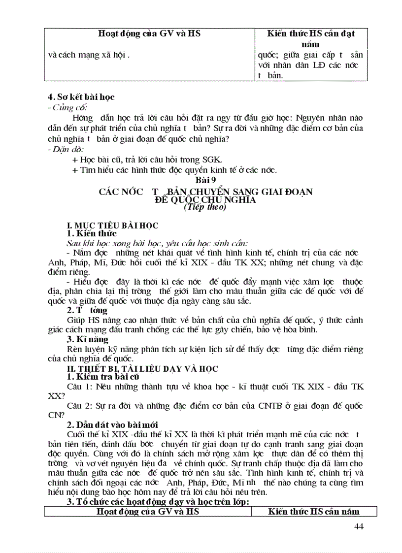 image for page Giáo án lịch sử 11 nâng cao