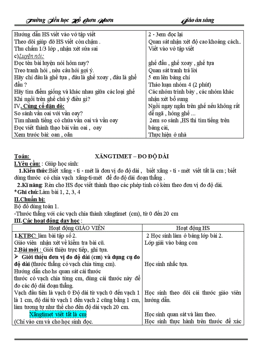 image for page Giao an lop 1 tuan 22 CKT