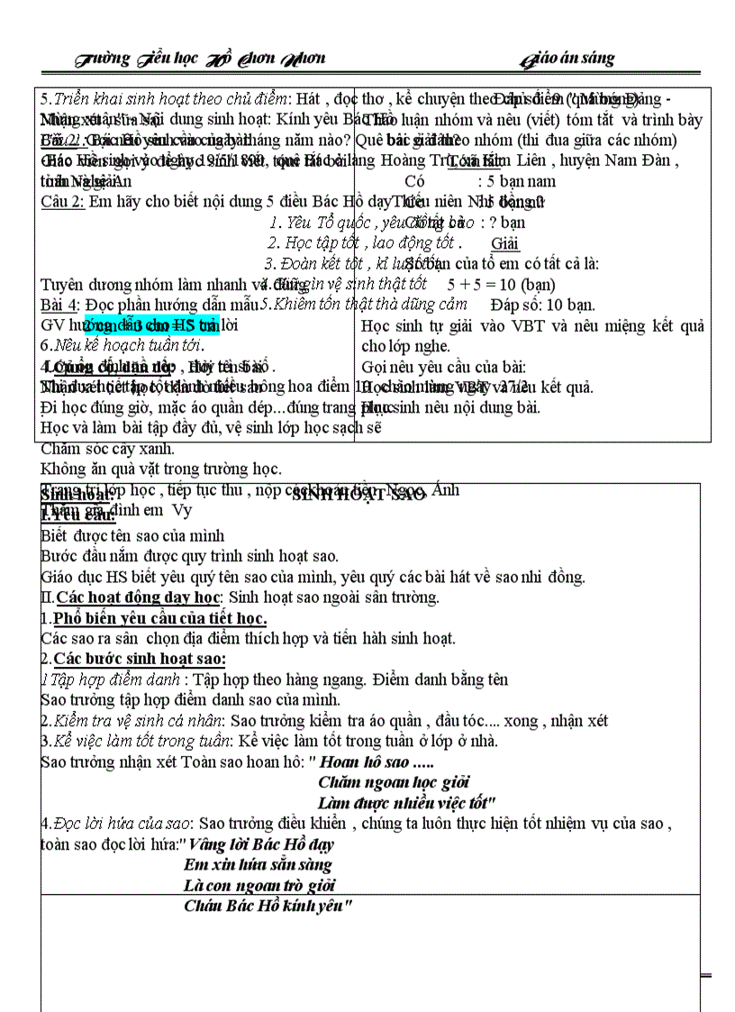 image for page Giao an lop 1 tuan 22 CKT