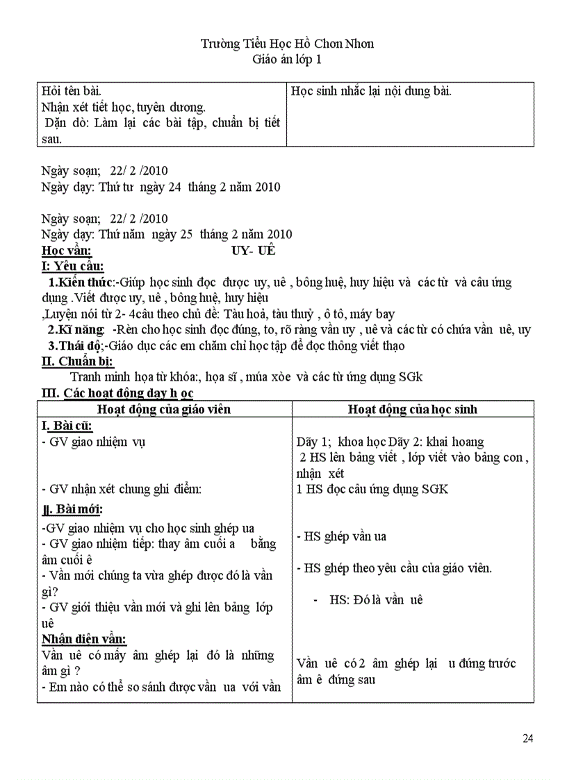 image for page Giao an lop 1 tuan 23 CKT