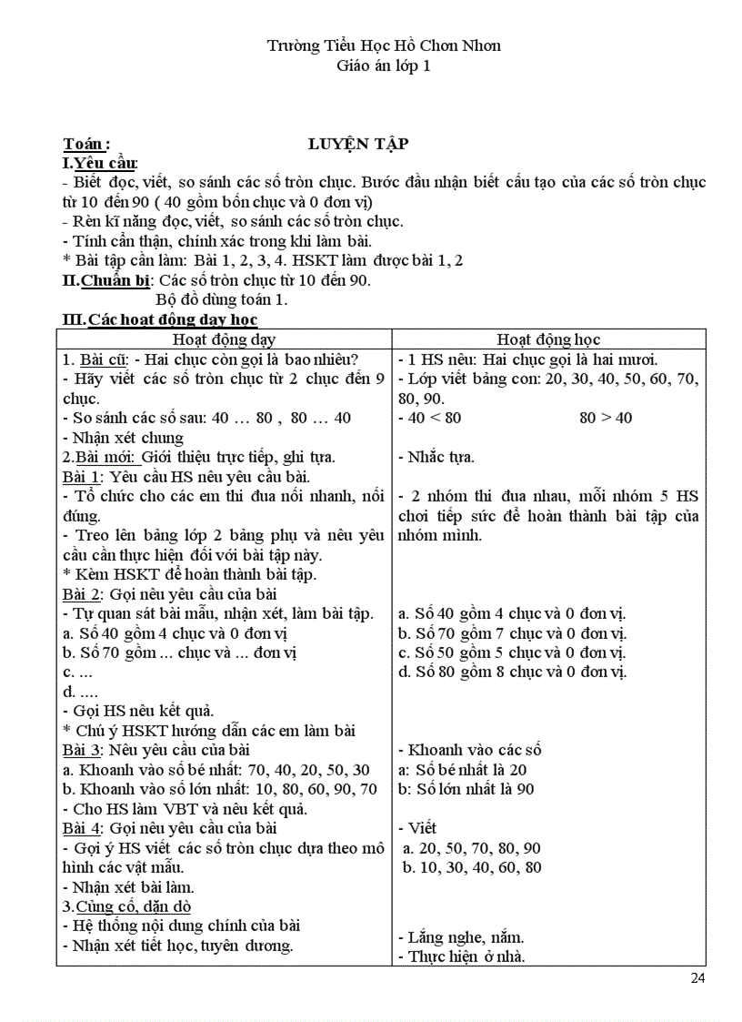 image for page Giao an lop 1 tuan 24