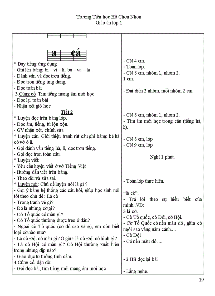 image for page Giao an lop 1 tuan 3