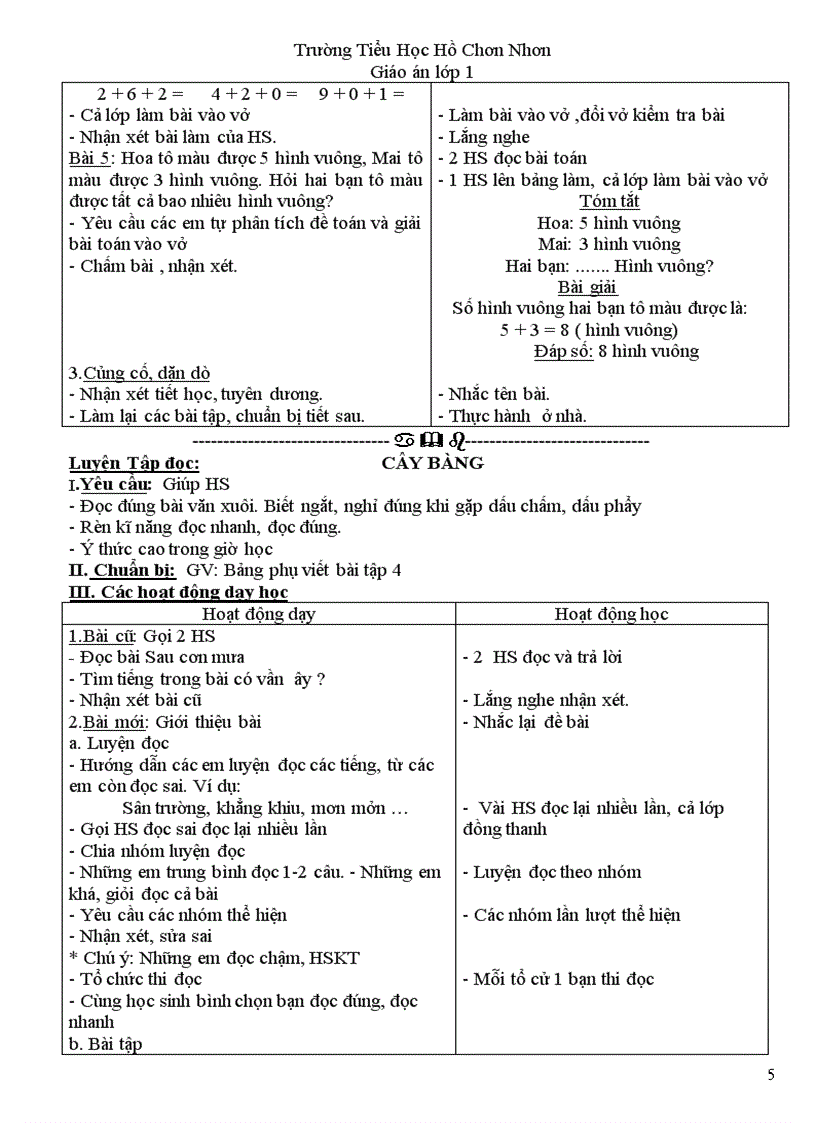 image for page Giao an lop 1 tuan 33 CKT