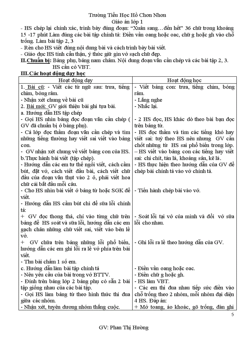 image for page Giao an lop 1 tuan 33