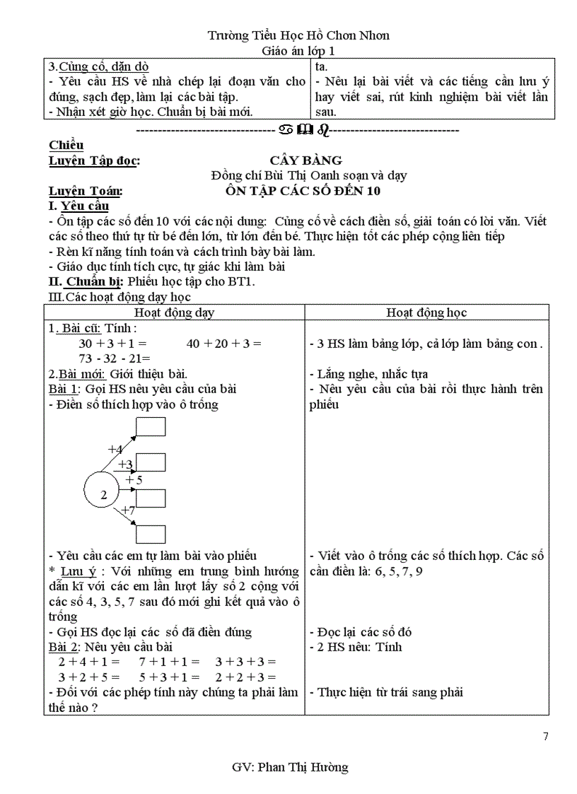 image for page Giao an lop 1 tuan 33
