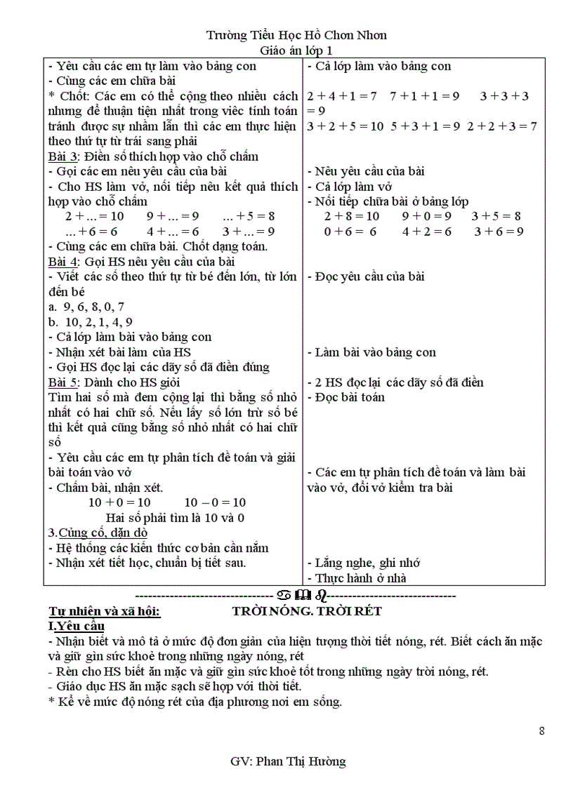 image for page Giao an lop 1 tuan 33