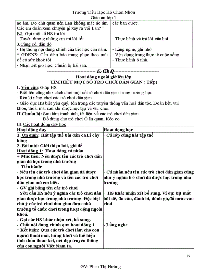 image for page Giao an lop 1 tuan 33