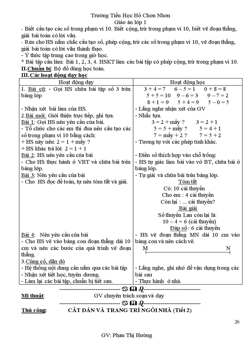 image for page Giao an lop 1 tuan 33