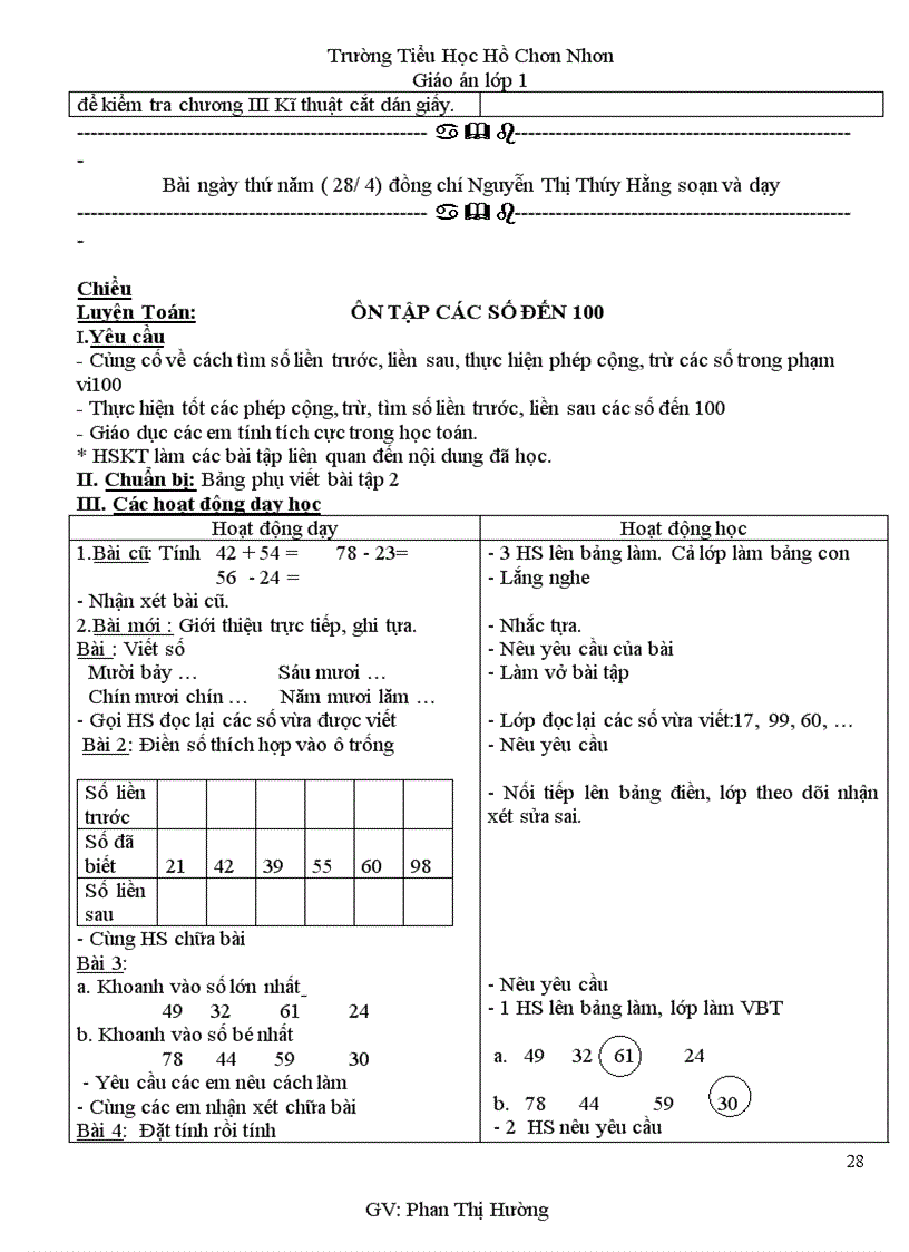 image for page Giao an lop 1 tuan 33