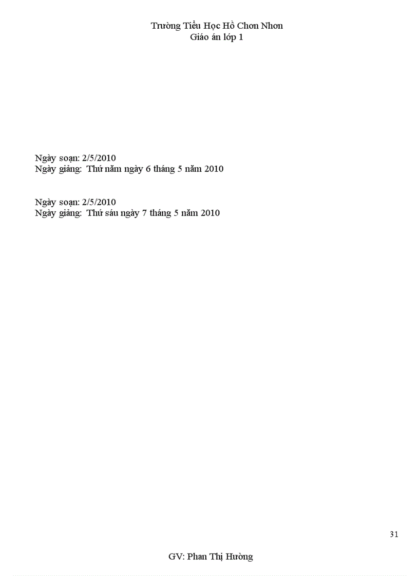 image for page Giao an lop 1 tuan 33