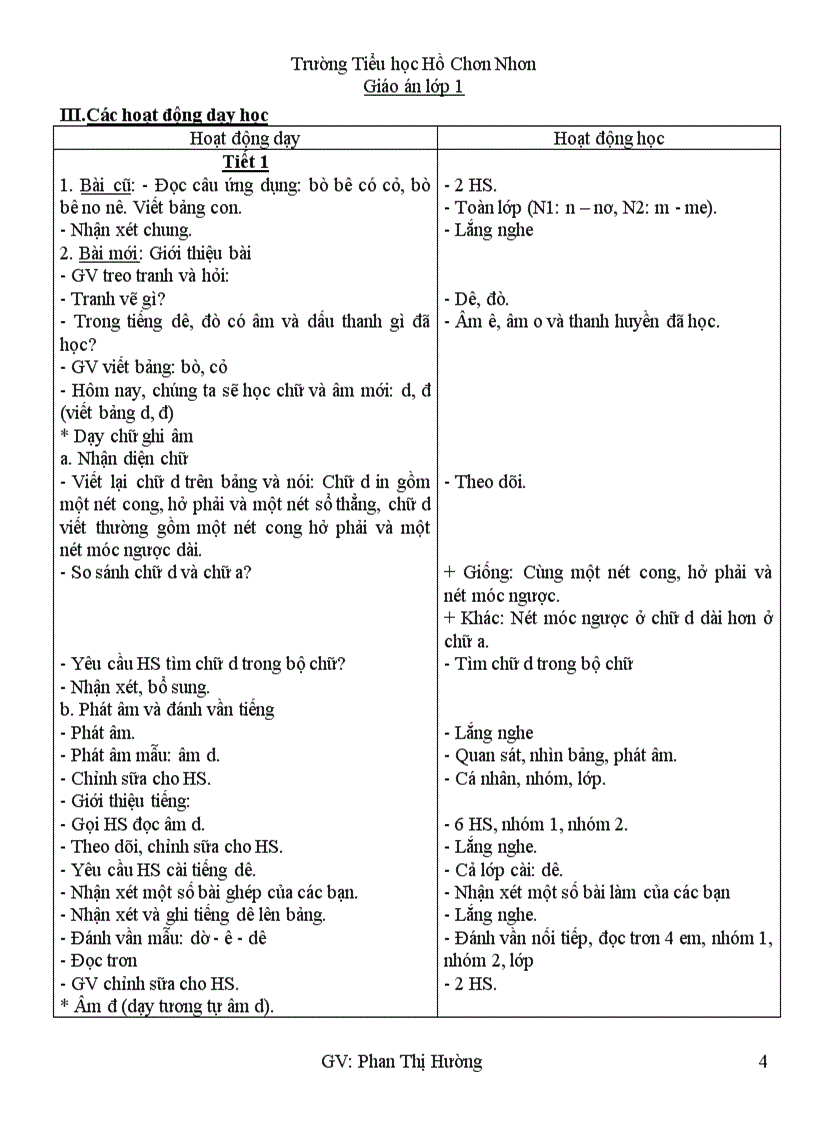 image for page Giao an lop 1 tuan 4