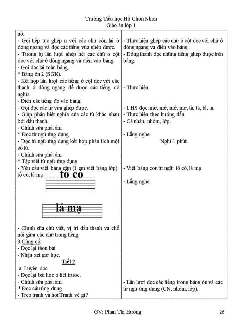 image for page Giao an lop 1 tuan 4