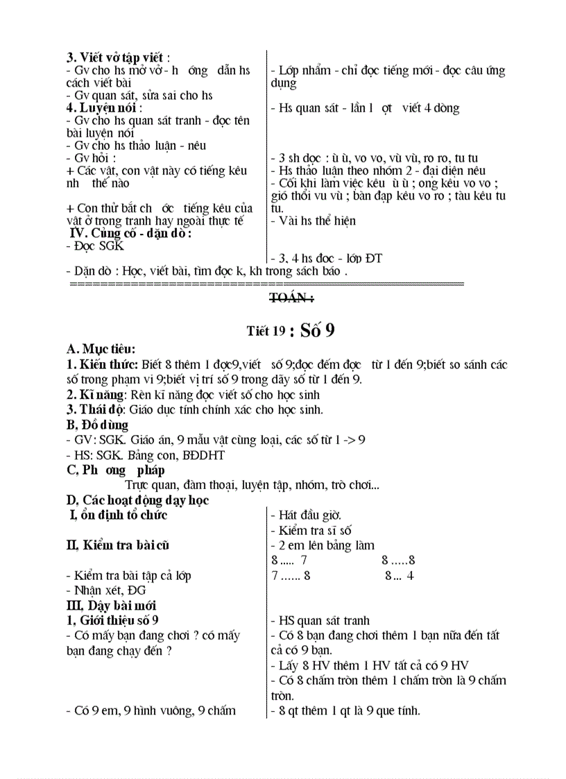 image for page Giáo án lớp 1 tuần 5 cực chuẩn