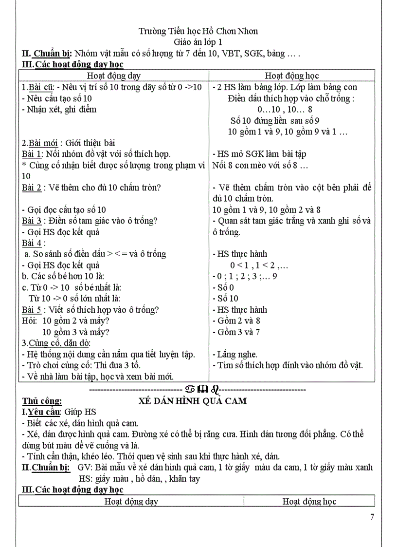 image for page Giao an lop 1 tuan 6