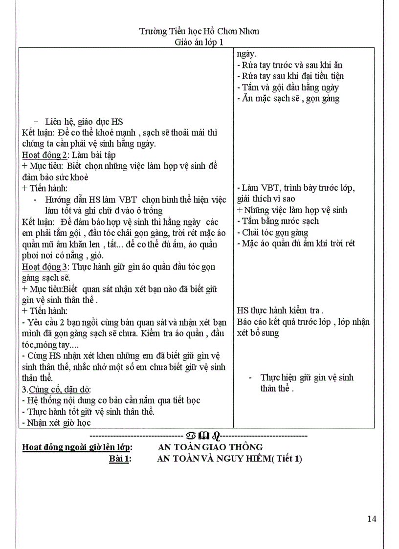 image for page Giao an lop 1 tuan 6