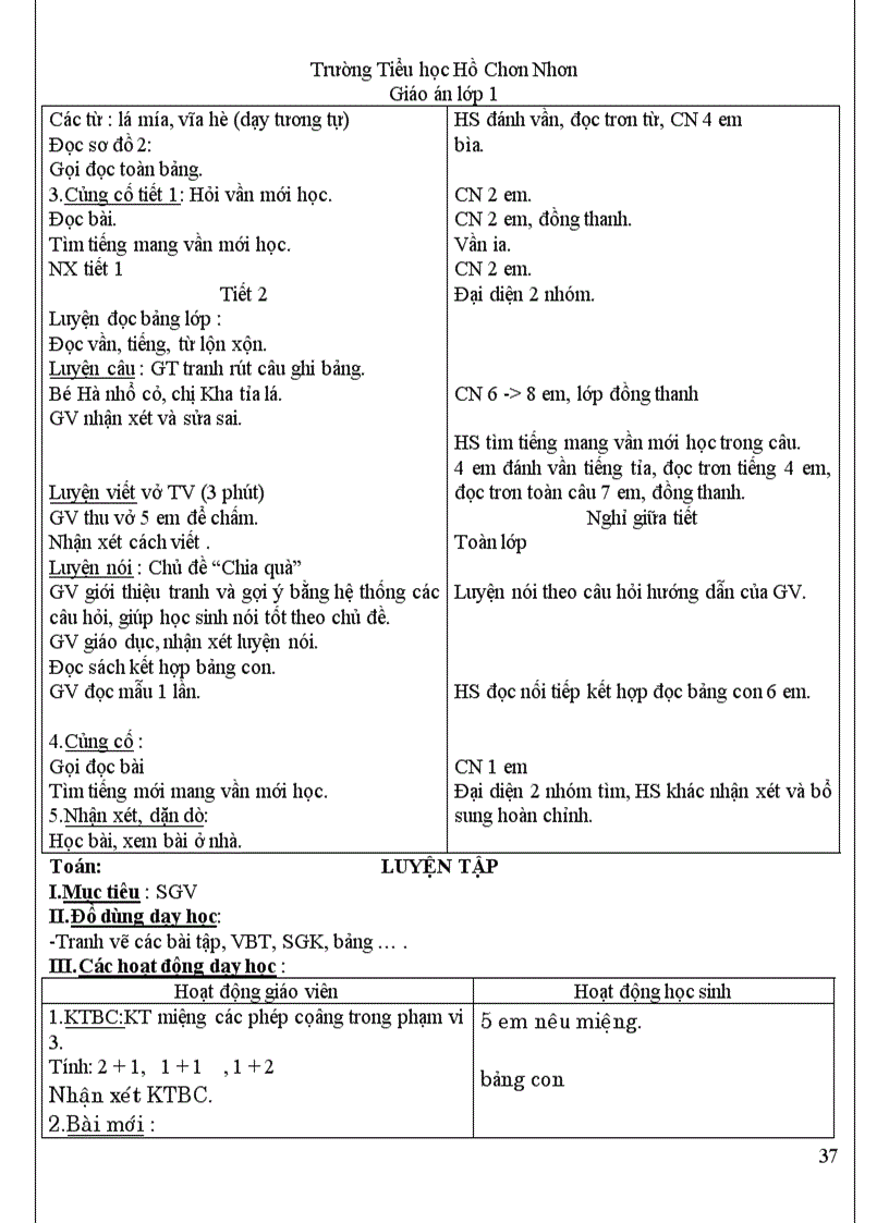 image for page Giao an lop 1 tuan 6