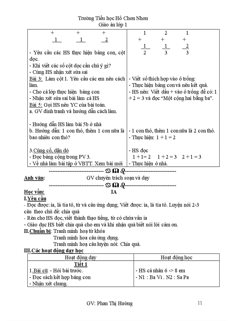 image for page Giao an lop 1 tuan 7