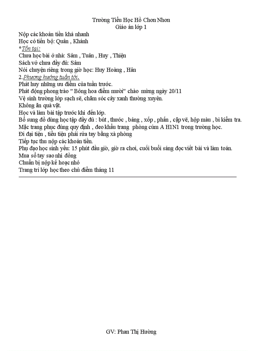 image for page Giao an lop 1 tuan 9