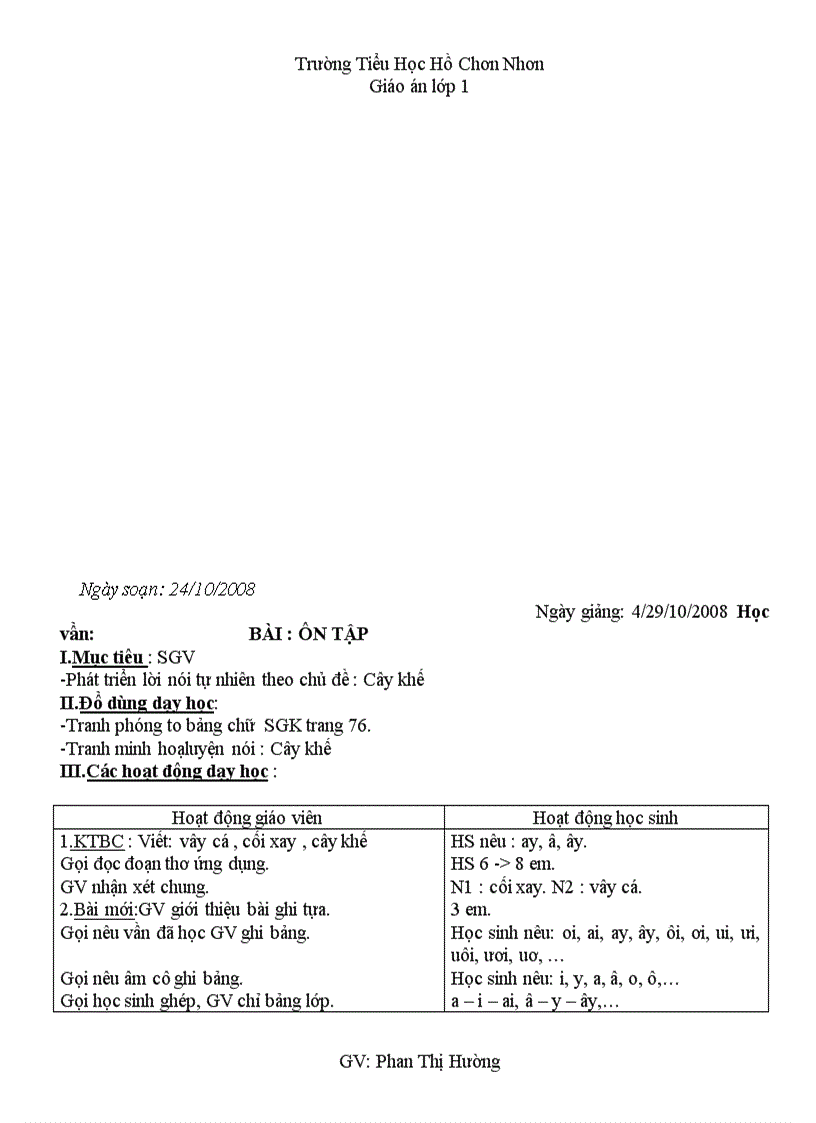 image for page Giao an lop 1 tuan 9
