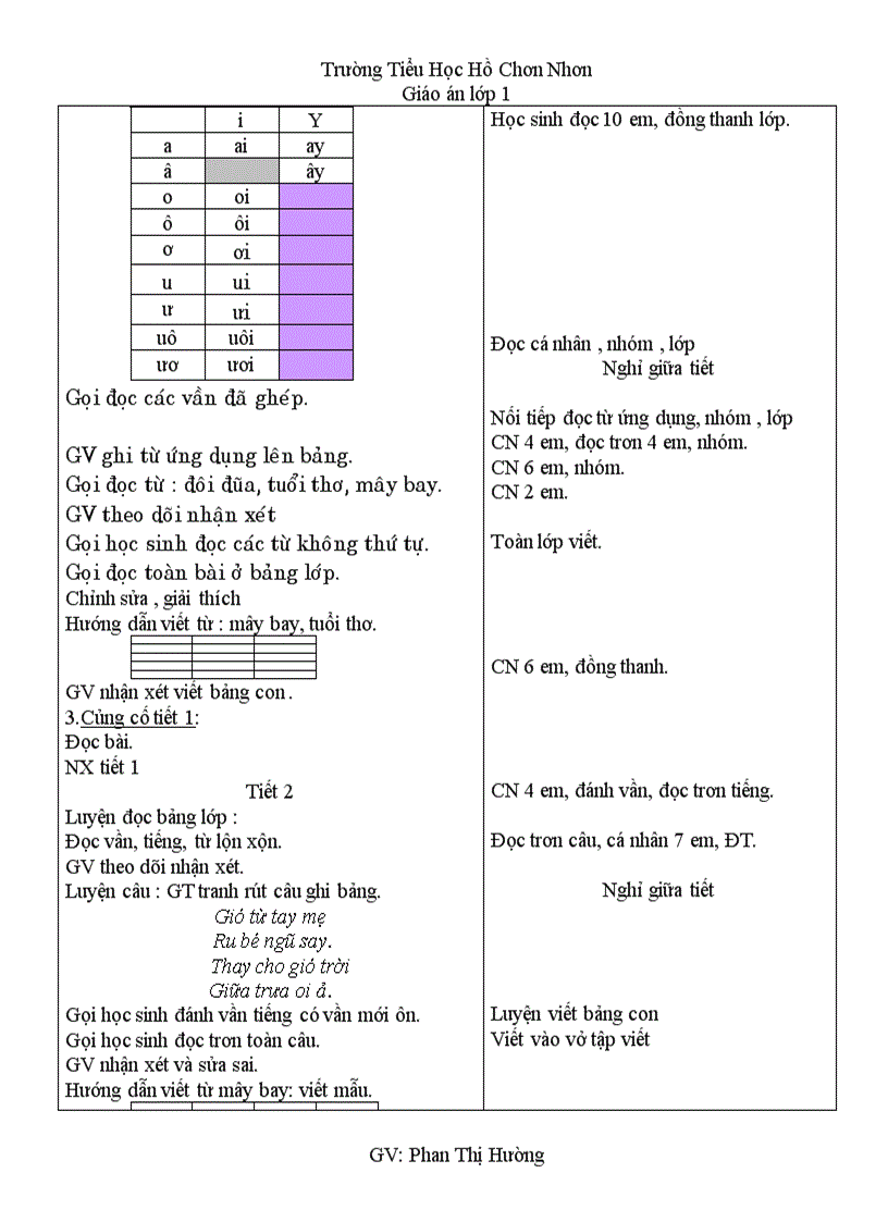 image for page Giao an lop 1 tuan 9