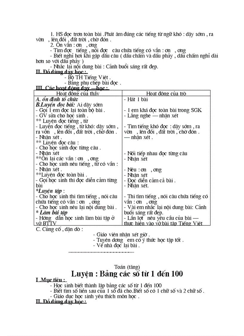 image for page Giáo án lớp 1Q 5