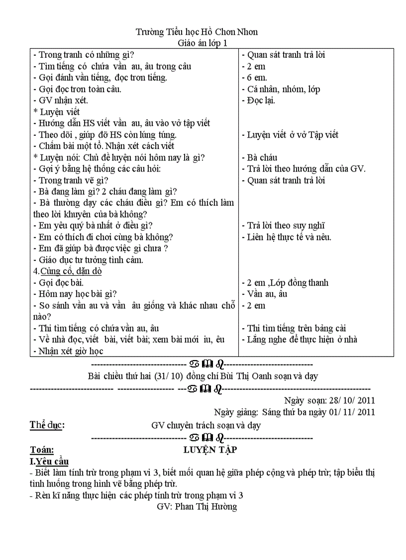 image for page Giao an lop 1tuan 10