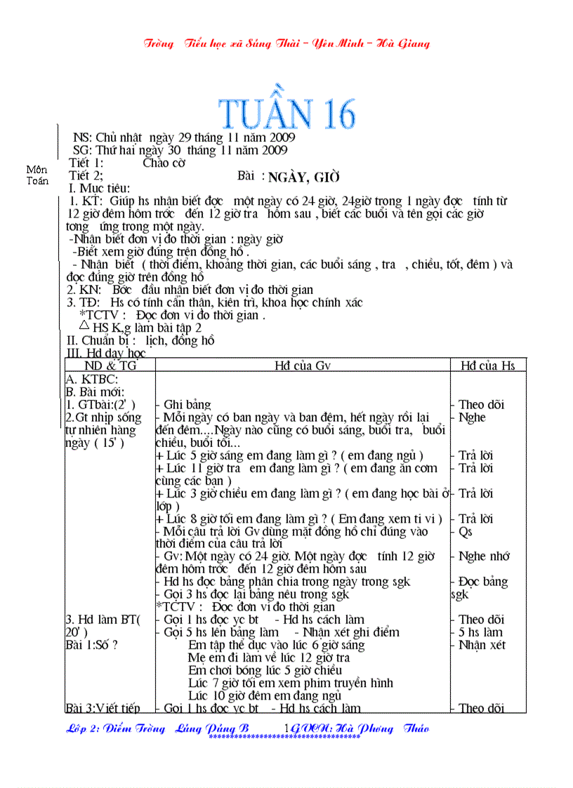 image for page Giao an lop 2 ba cot