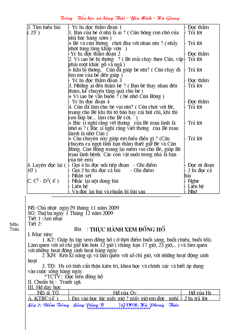 image for page Giao an lop 2 ba cot