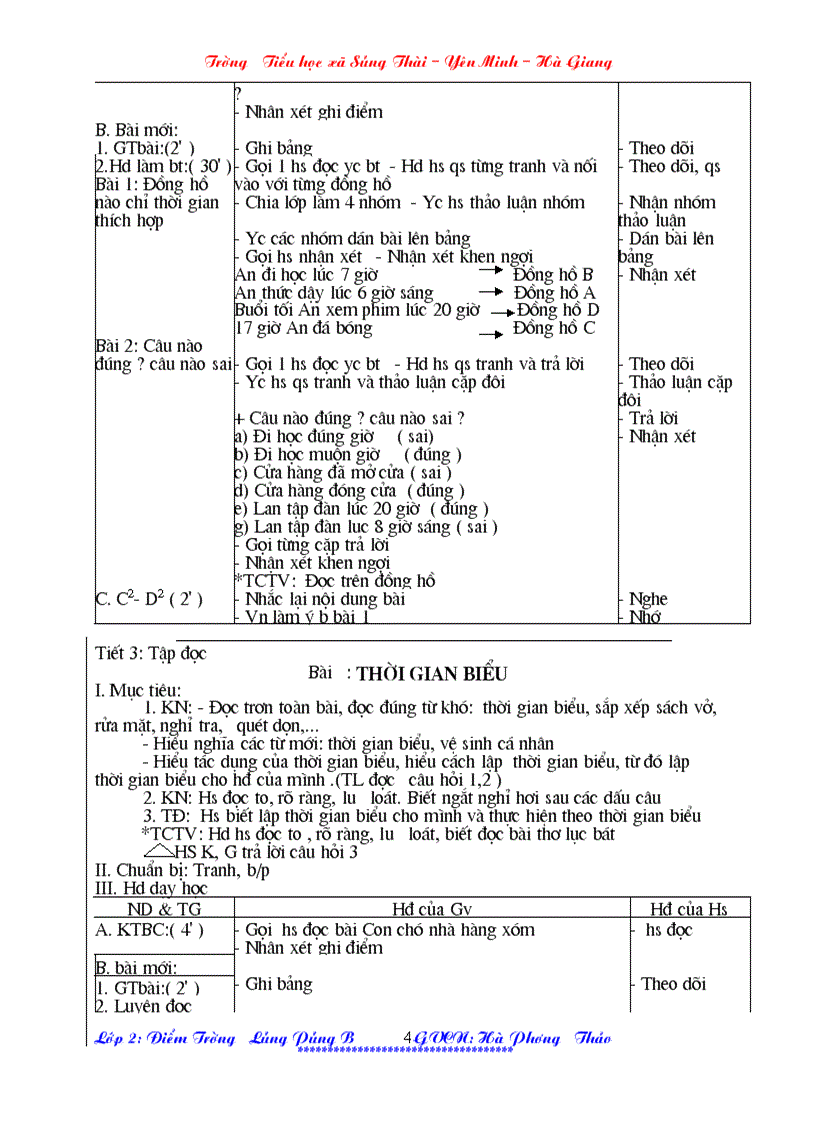 image for page Giao an lop 2 ba cot