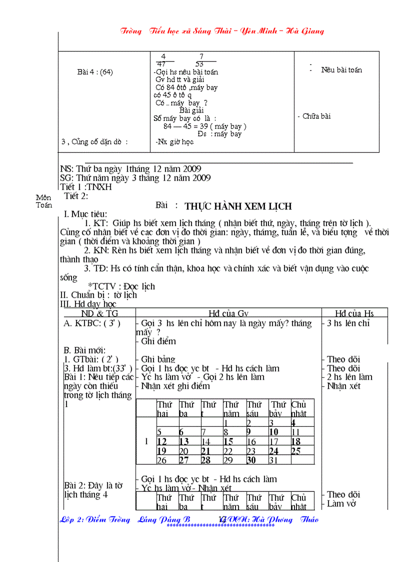 image for page Giao an lop 2 ba cot