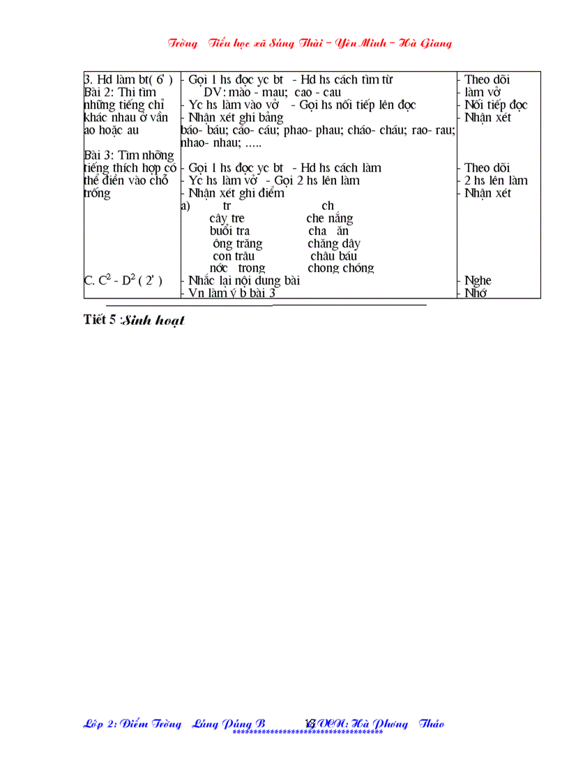 image for page Giao an lop 2 ba cot